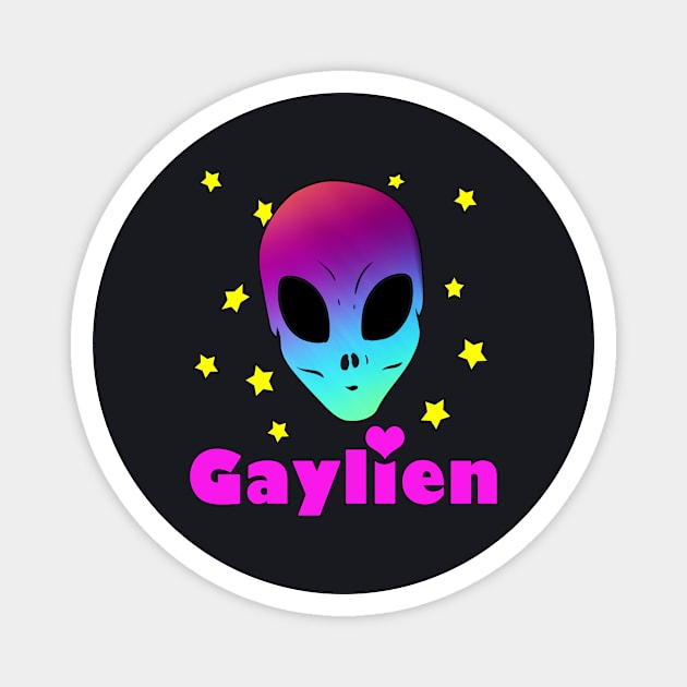 Gay Alien LGBT Humor Magnet by Foxxy Merch